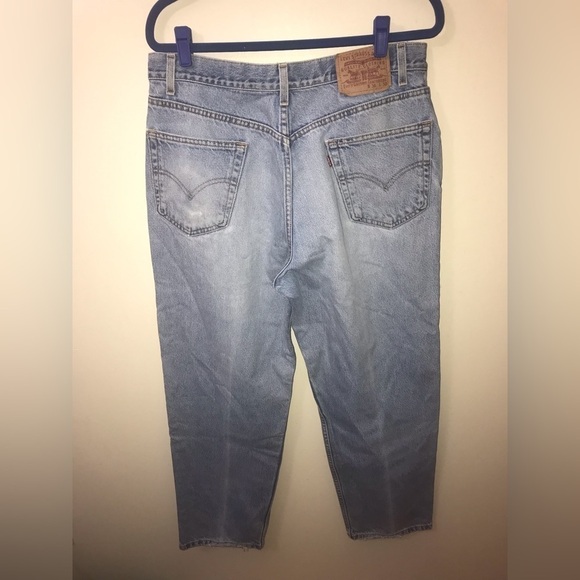 LEVI'S Mens Cotton Relaxed Fit Straight Leg Vintage Y2K Blue Jean Size 36X30 - Picture 7 of 12